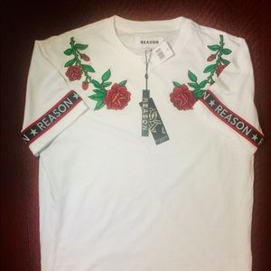 SOLD- Reason Rose Crypt Tee - L